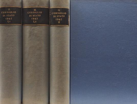 Il consiglio di Stato. Anno 1967 - copertina