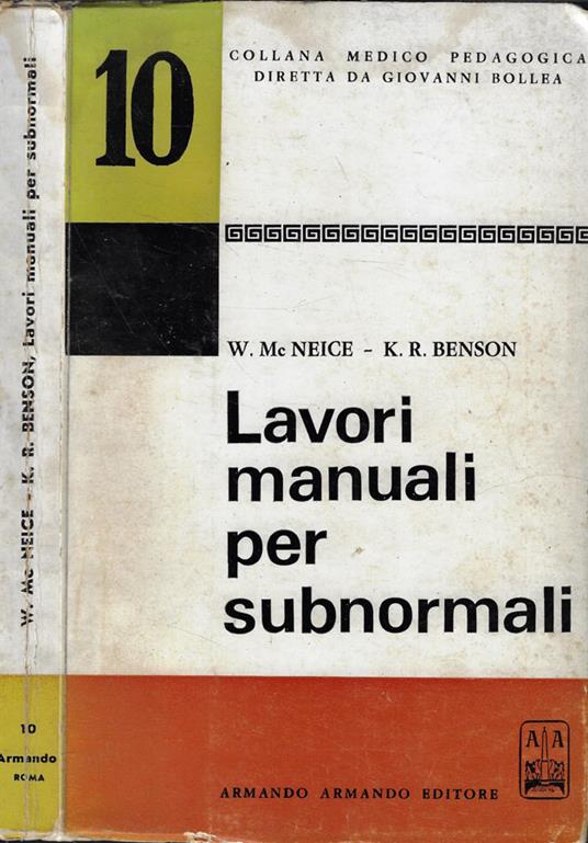 Lavori manuali per subnormali - copertina