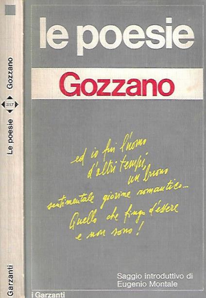 Le Poesie - Guido Gozzano - copertina