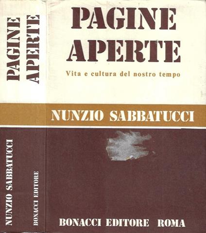 Pagine aperte - Nunzio Sabbatucci - copertina