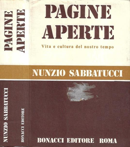 Pagine aperte - Nunzio Sabbatucci - copertina