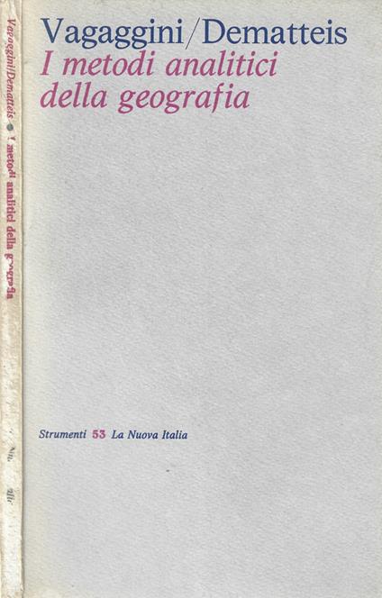 I metodi analitici della geografia - copertina