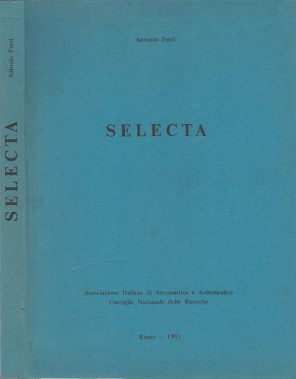 Selecta - Antonio Ferri - copertina