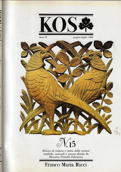 Kos n. 15 Anno 1985 - copertina