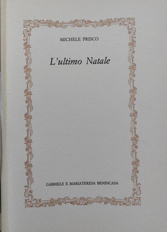 L' ultimo Natale - Michele Prisco - copertina