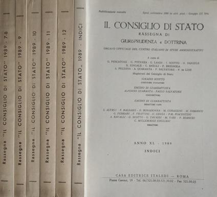 Il consiglio di Stato - copertina
