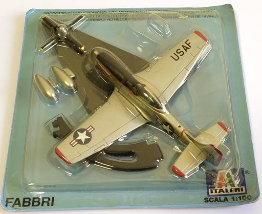 Italeri Fabbri F-51 Mustang Red Eraser Buckeye Blitz 1/100 Diecast