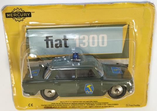 Mercury Hachette Fiat 1300 Polizia 9 1/48 con Scatolina Diecast Metal
