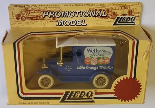 Lledo Promotional Model Ford Model T Wells Jaffa Orange Diecast