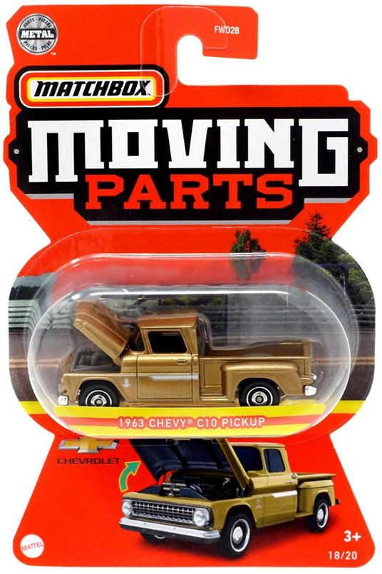 Matchbox Moving Parts 18/20 Chevy C10 Pickup 1963 Diecast Metal