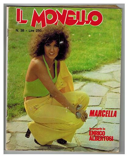 Il Monello 1974 n. 38 Marcella Facchetti Enrico Albertosi - copertina