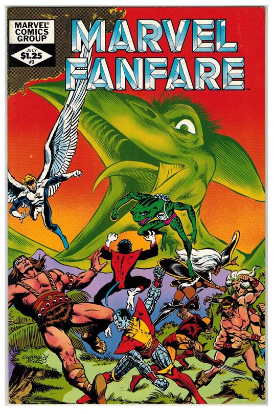 Marvel Fanfare 3 Marvel Comics 1982 Dave Cockrum VG - copertina
