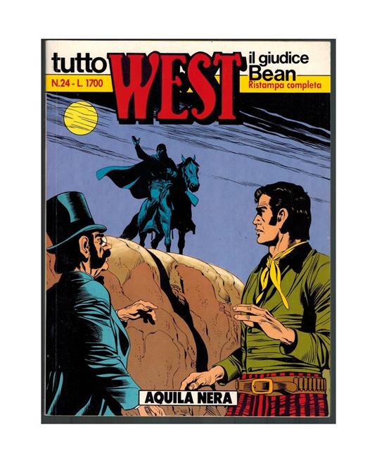 Tutto West 24 Giudice Bean Aquila Nera Bonelli 1989 - copertina
