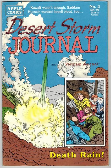 Desert Storm Journal 2 Apple Comics 1990 Don Lomax - copertina