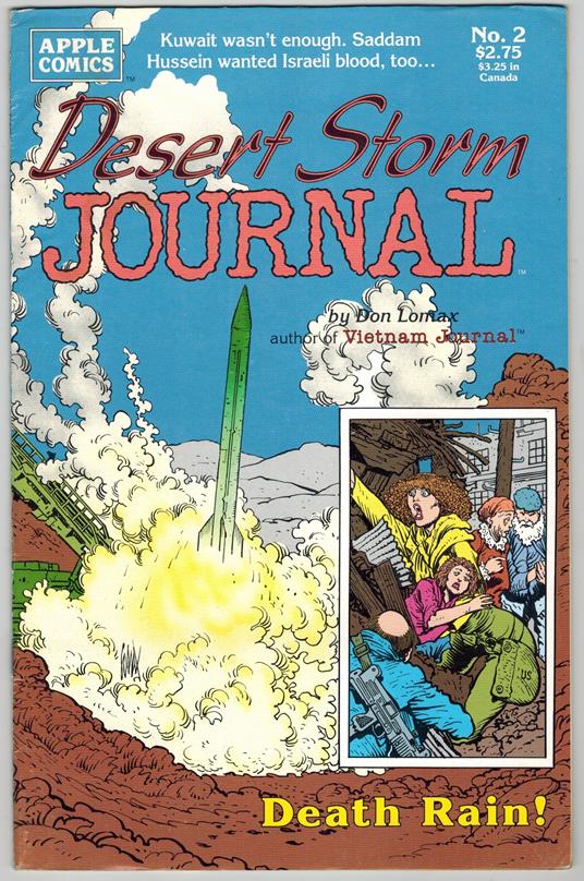 Desert Storm Journal 2 Apple Comics 1990 Don Lomax - copertina