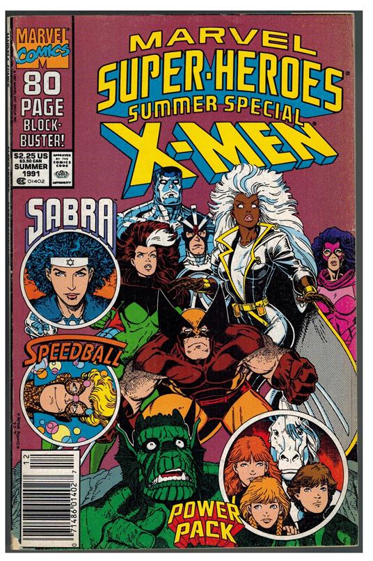 Marvel Super-Heroes Summer Special X-Men Marvel Comics # 6 - 1991 G - copertina