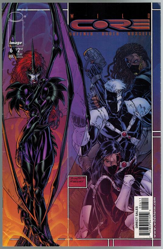 Wildcore 6 Image Comics 1998 Brett Booth VF - copertina