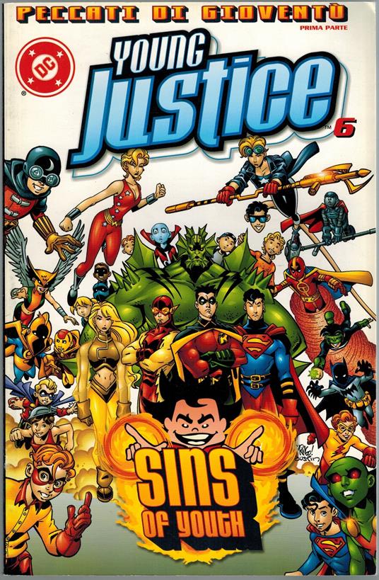 Young Justice TP 6 Peccati di Gioventu' Play Press 2001 - copertina