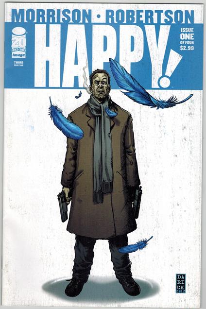 Happy 1 Morrison Robertson Image Comics 2012 3rd Print Blue VF - copertina
