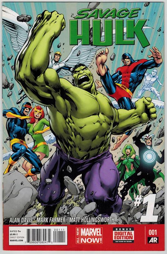 Savage Hulk 1 Marvel Comics 2014 Alan Davis Cover VF - copertina