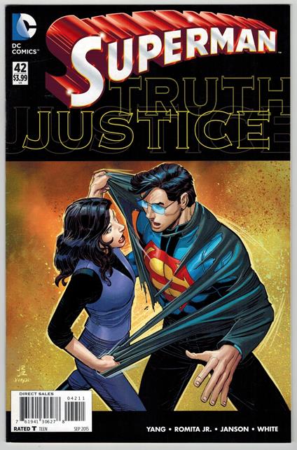 Superman 42 Truth Justice DC Comics 2015 VF - copertina