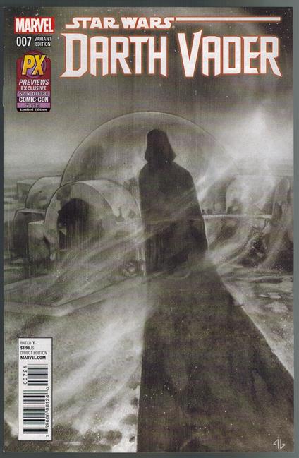 Darth Vader 7 Star Wars PX Variant Cover Marvel Comics 2015 VF - copertina