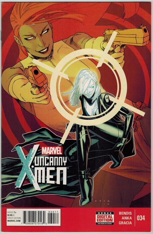 Uncanny X-Men 34 Marvel Comics 2015 VF Kris Anka Cover - copertina