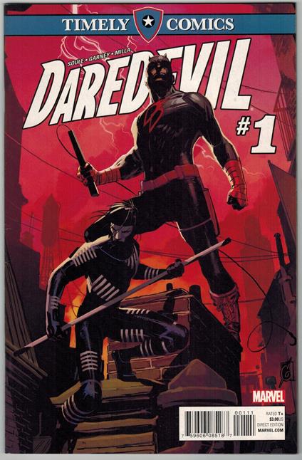 Timely Comics Daredevil 1 Marvel Comics 2016 VF - copertina