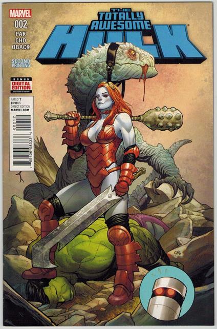 Totally Awesome Hulk 2 Marvel Comics 2016 Frank Cho Cover F - copertina