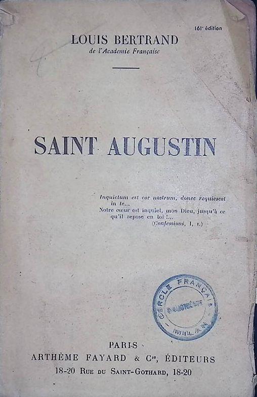 Saint Augustin - Louis Bertrand - copertina