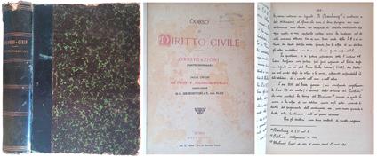 Corso di Diritto Civile - Obbligazioni Parte Generale. Dalle lezioni del Prof. F. Filomusi-Guelfi - copertina