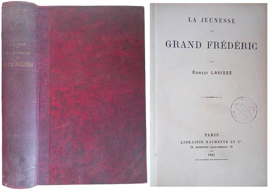 La jeunesse du Grand Frédéric - copertina