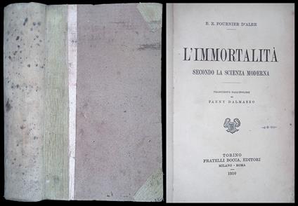 L' immortalità secondo la scienza moderna - copertina