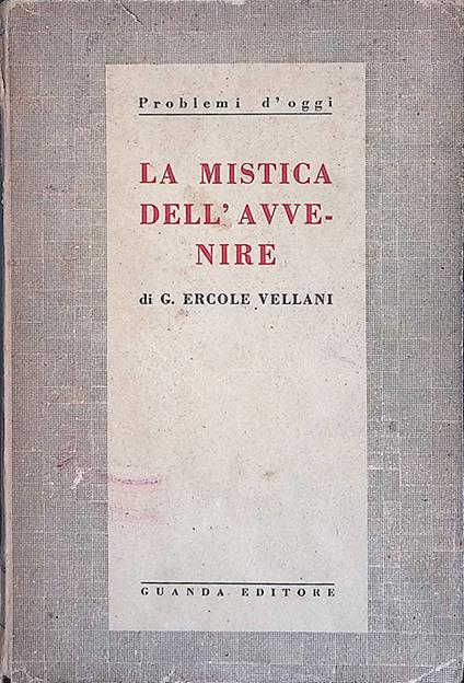 La mistica dell'avvenire - copertina
