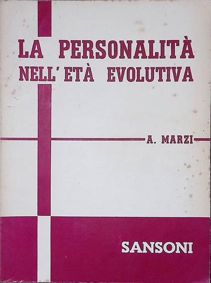 La personalità nell'età evolutiva - Alberto Mari - copertina