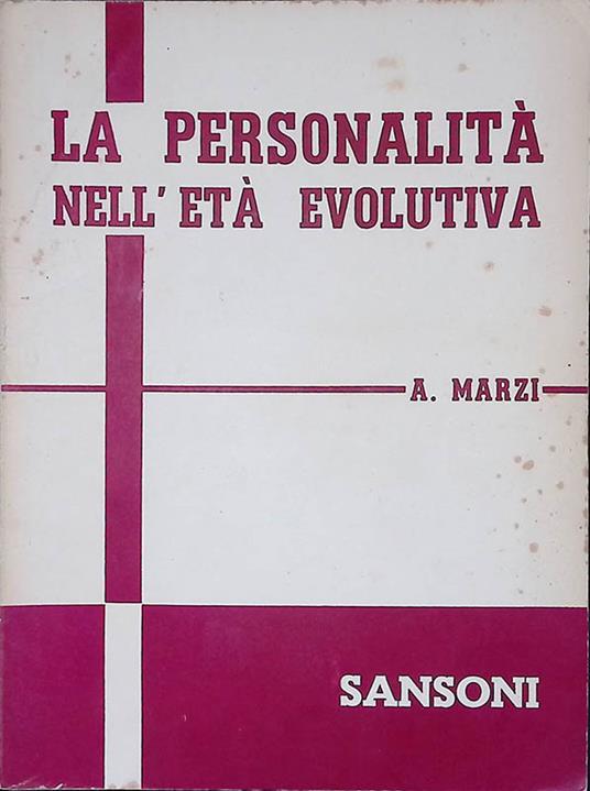 La personalità nell'età evolutiva - Alberto Mari - copertina