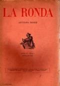 La RONDA LETTERARIA MENSILE 1920 Annata completa di 10 numeri - copertina