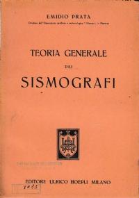 Teoria generale dei sismografi - copertina