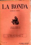 La RONDA LETTERARIA MENSILE 1921 numero 11-12 - copertina