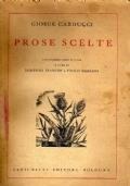 Prose scelte - Giosuè Carducci - copertina