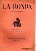 La RONDA LETTERARIA MENSILE 1921 numero 1-2 - copertina