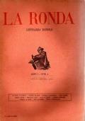 La RONDA LETTERARIA MENSILE 1919 Anno 1 numero 4 - copertina