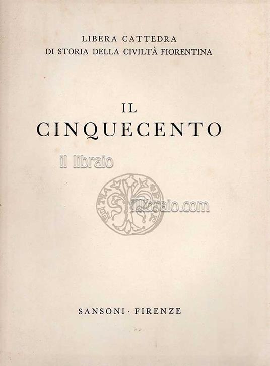 Il Cinquecento - copertina