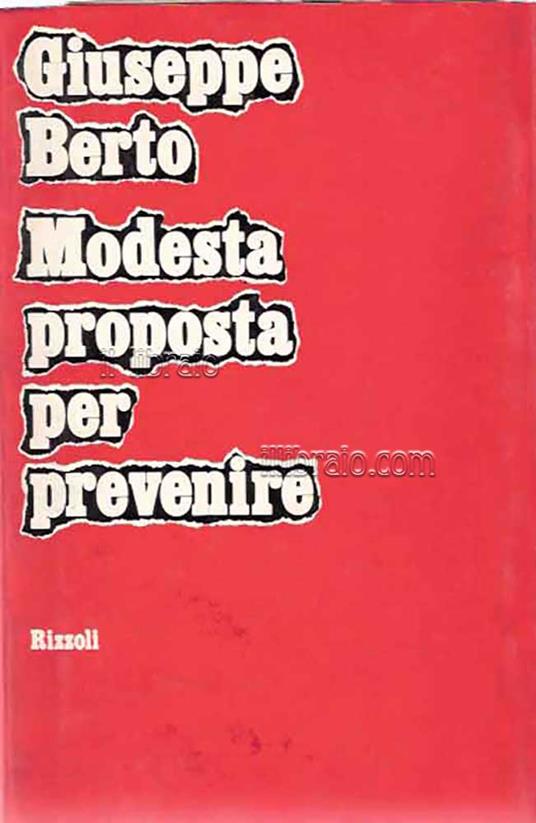 Modesta proposta per prevenire - copertina