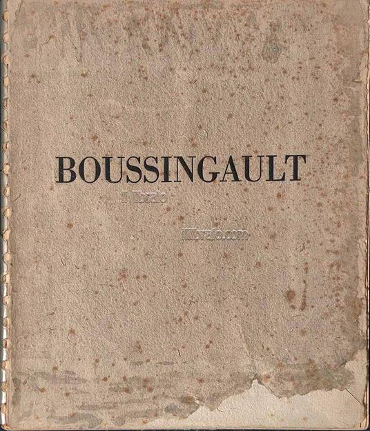 Boussingault par ses amis - copertina
