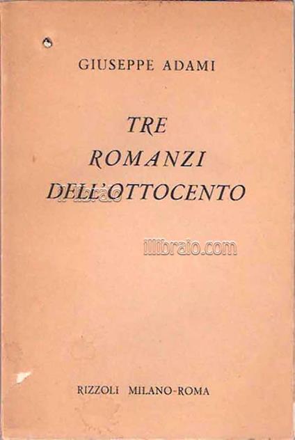 Tre romanzi dell'Ottocento - copertina