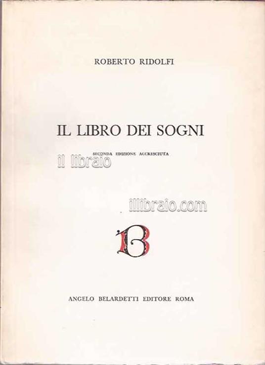 Il libro dei sogni - copertina