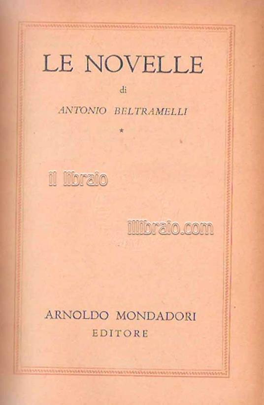 Le novelle - copertina