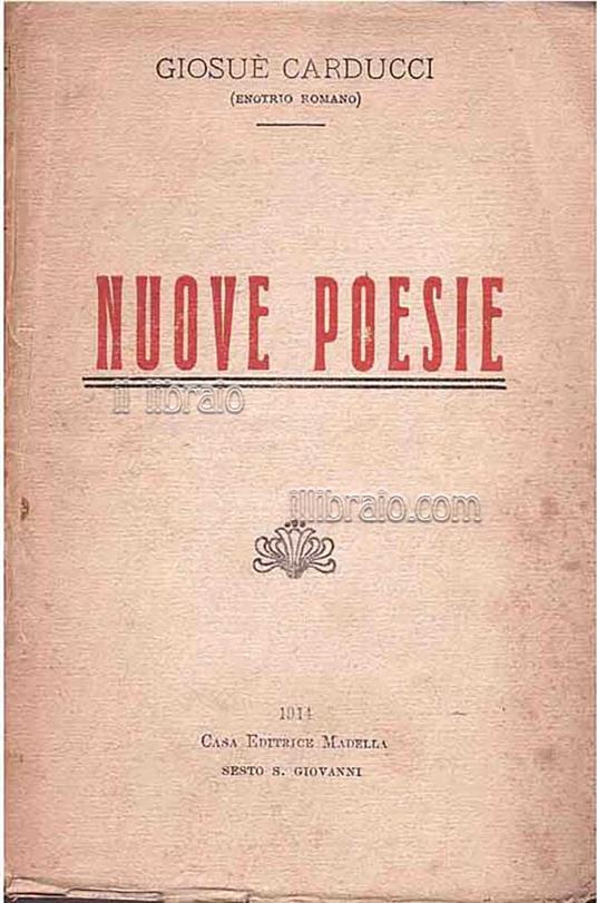 Nuove poesie - copertina