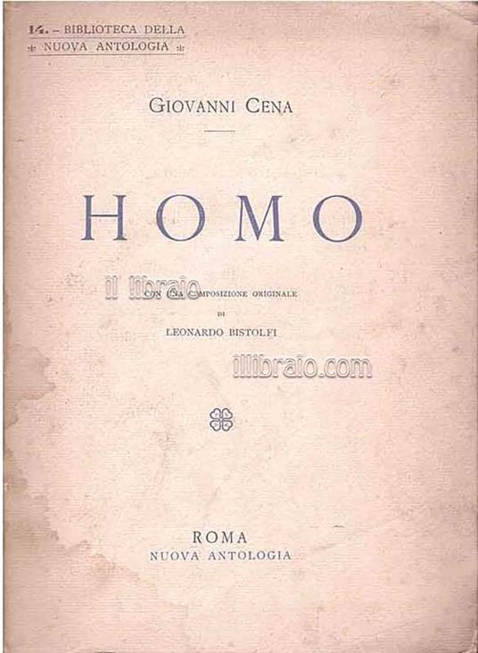 Homo - copertina